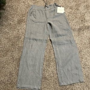 Draw string linen pants